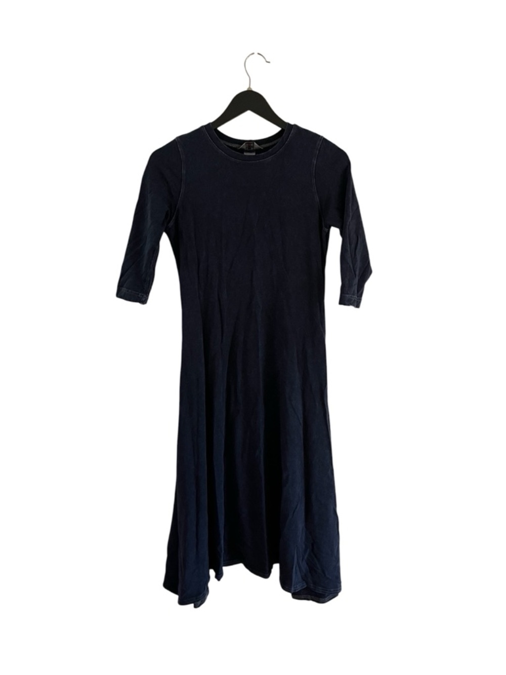 Hard Tail Navy Midi Crewneck T-Shirt Dress